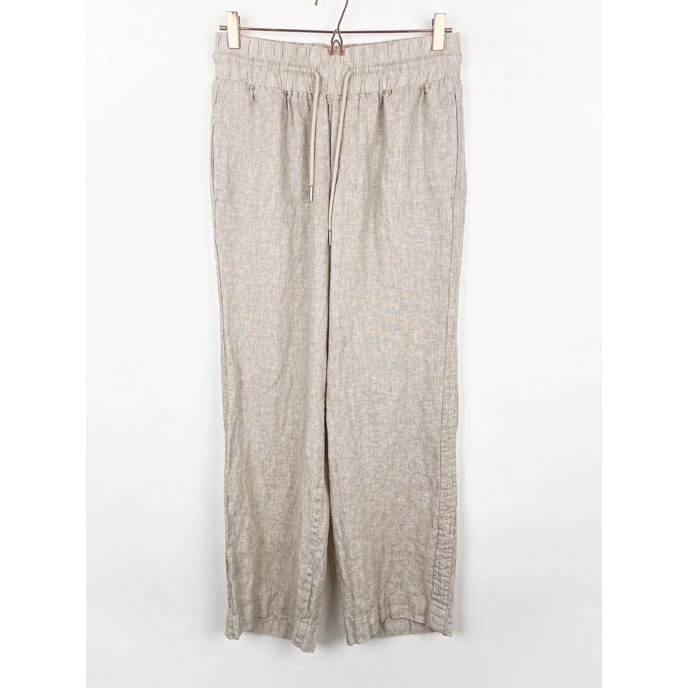 Quince 100% European Linen Wide Leg Pants Medium Coastal Chic